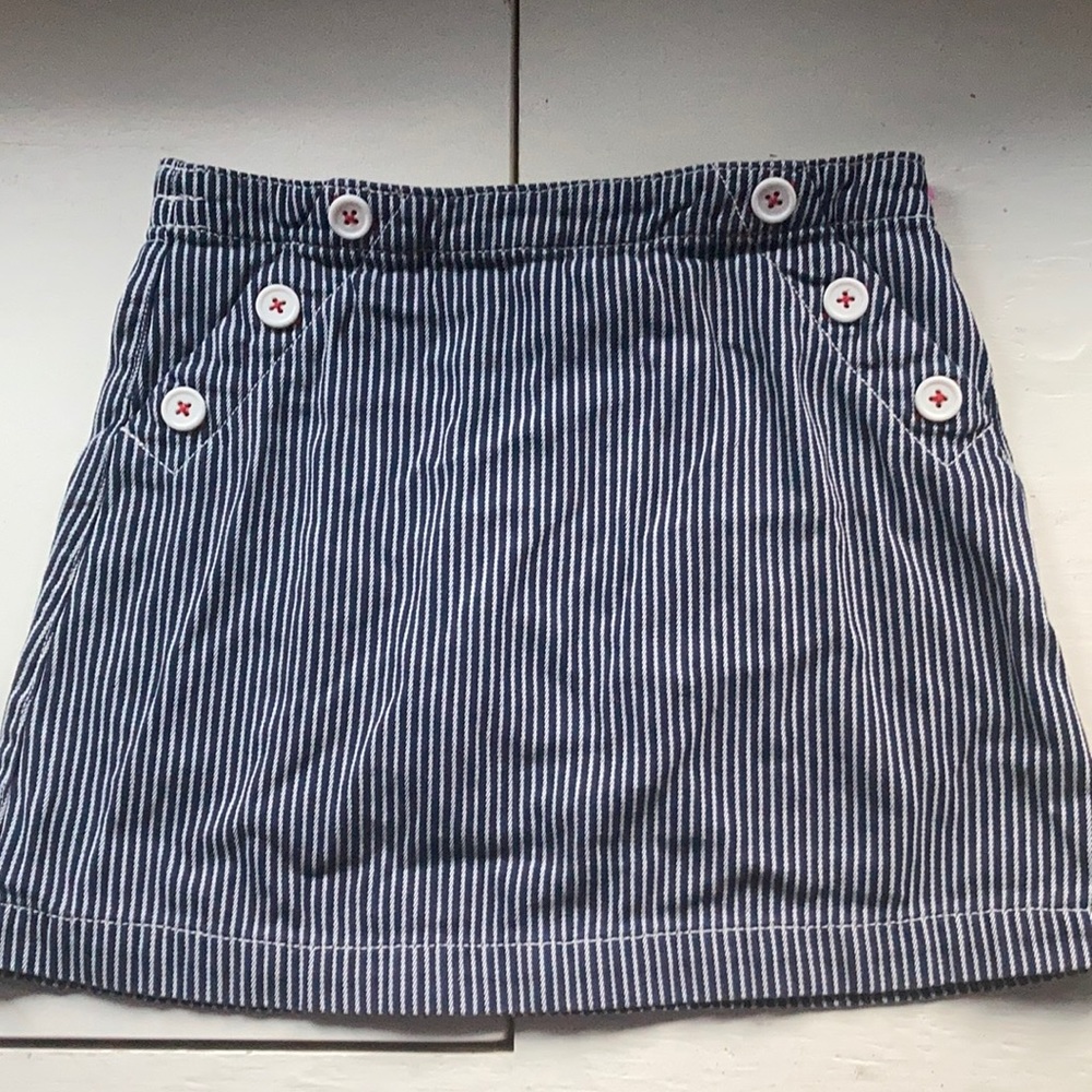 Girls blue striped skirt!